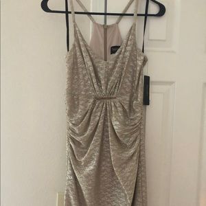 Gold/silver Laundry dress